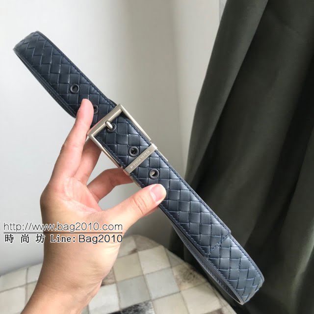 BV男士皮帶 寶緹嘉手工編織雙面牛皮腰帶  jjp1547